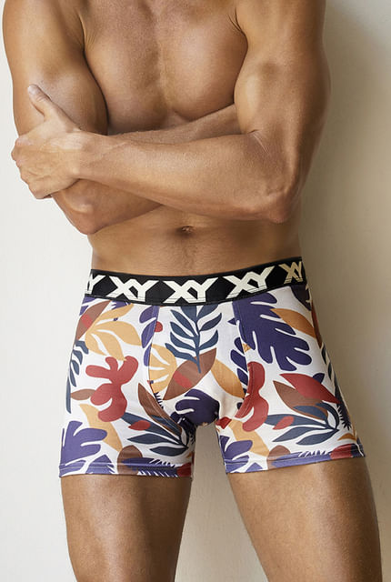 Boxer hombre xy estampado hoja Tienda Nap Mayorista